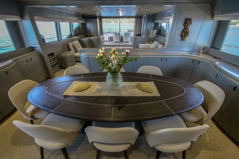 Formal interior dining area