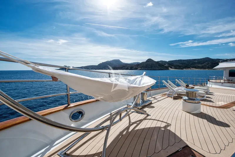 Foredeck sunbathing 