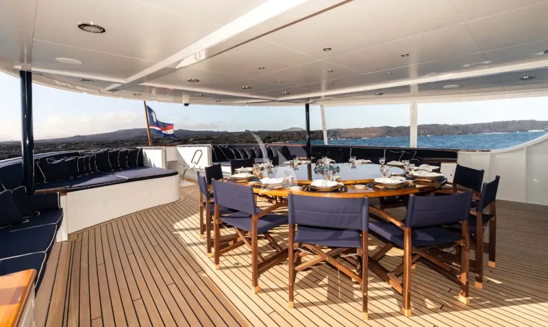 Aft Deck Dining Area