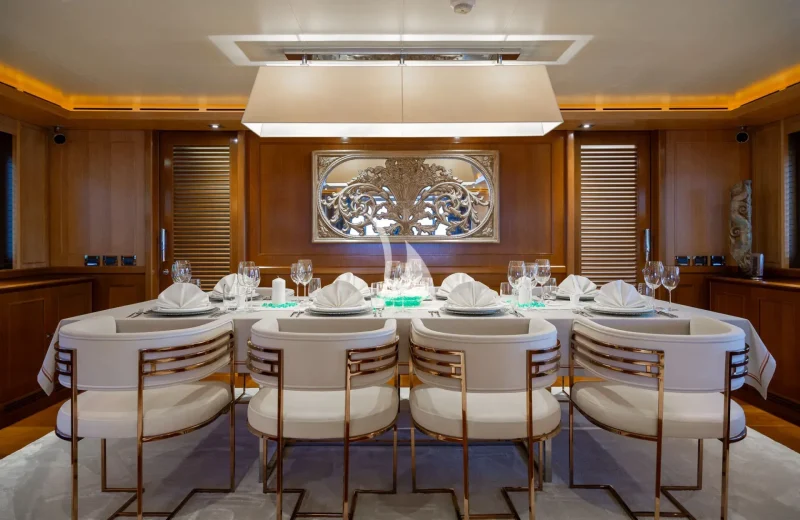 Main salon dining area