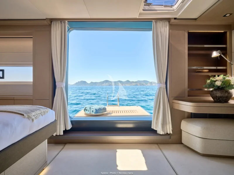 Master Cabin with an ocean view