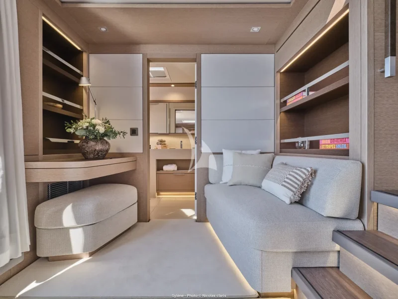 Sofa in the Master cabin 