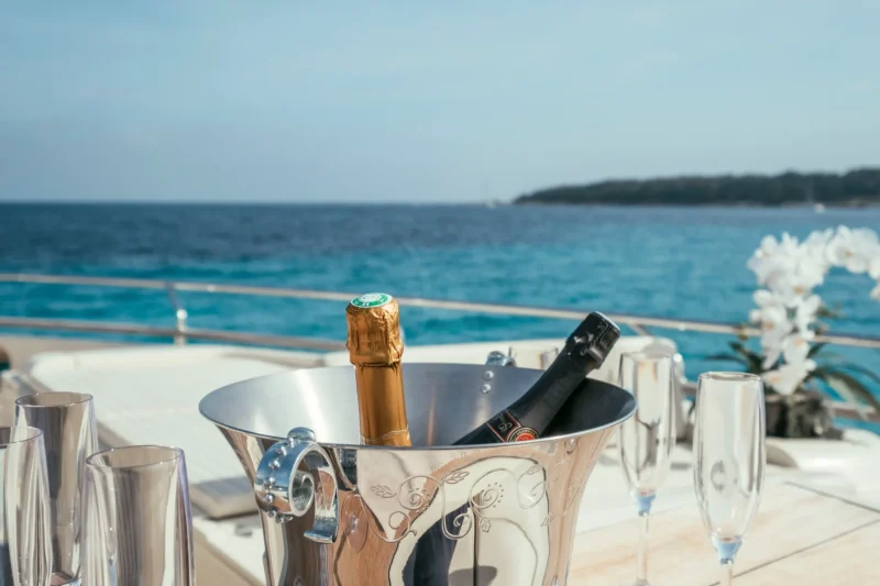 Enjoy a refreshing beverage while taking in the gorgeous views