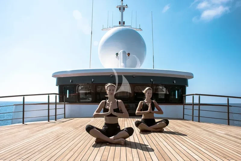 bridge deck - yoga area