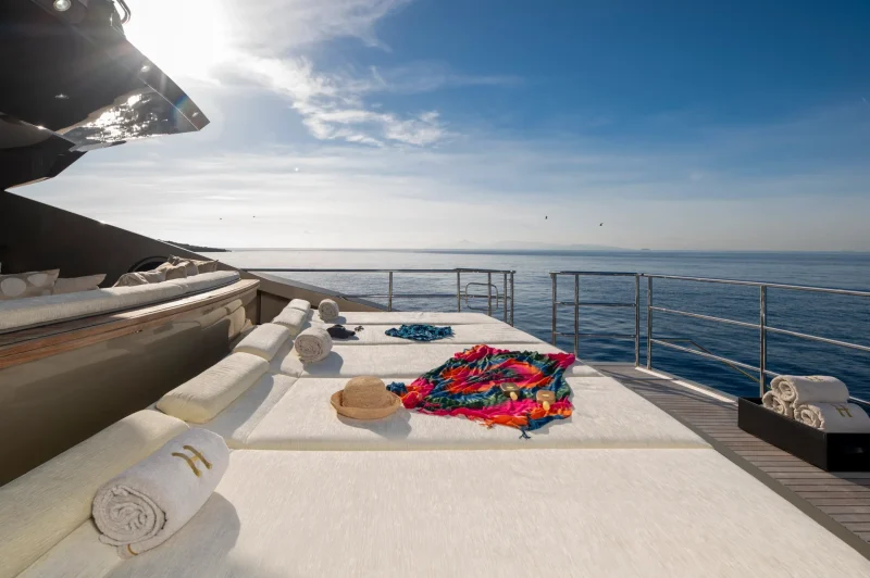 Main deck aft sun lounging area
