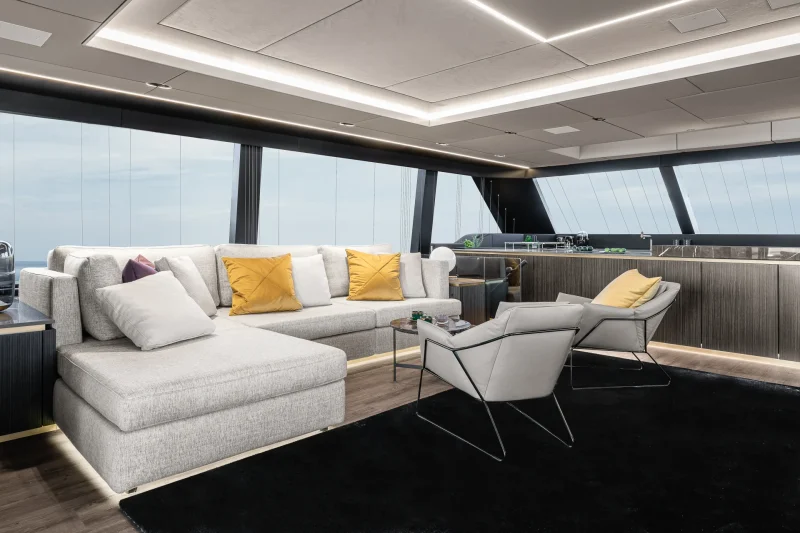 Main salon Lounge area