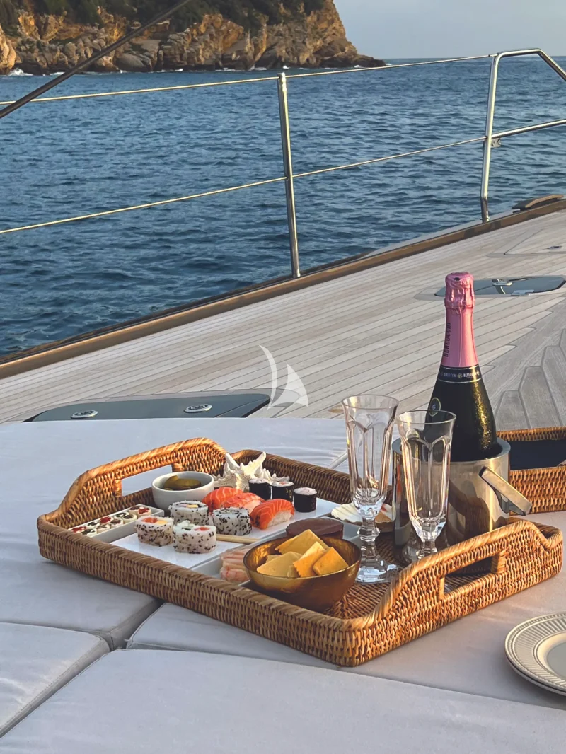 Sushi time onboard