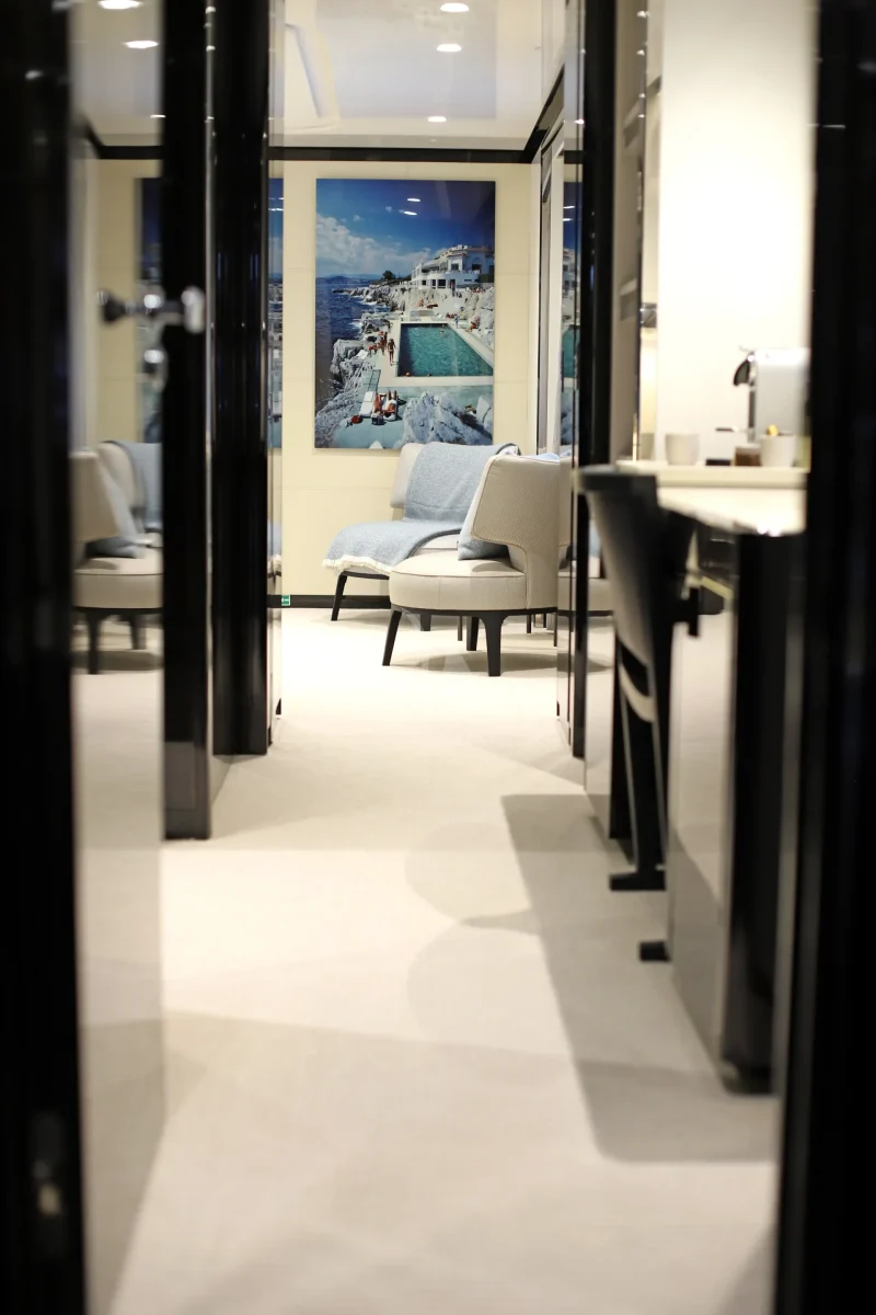 Master stateroom and office
