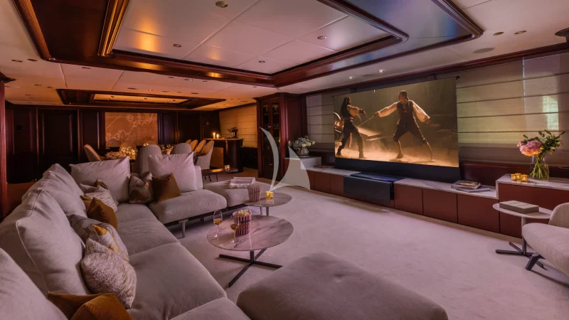 Main salon cinema setup