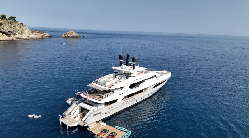 Aerial View Floating Dock