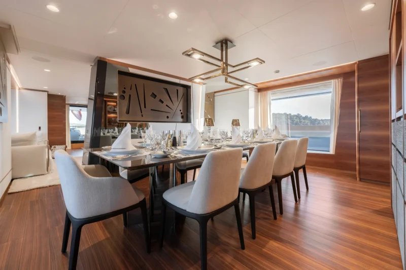 Main deck dining area