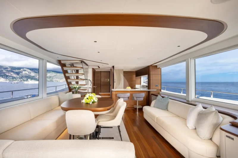 M/Y KORA Main Salon & Dining