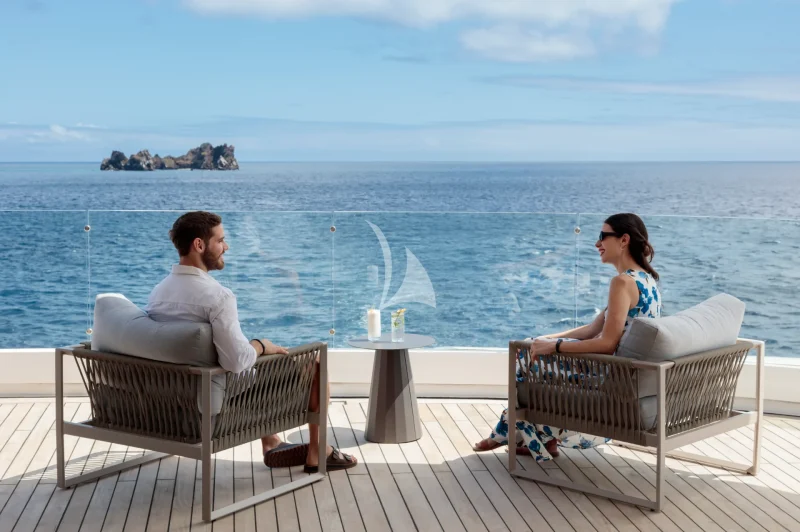 Sky deck seating area