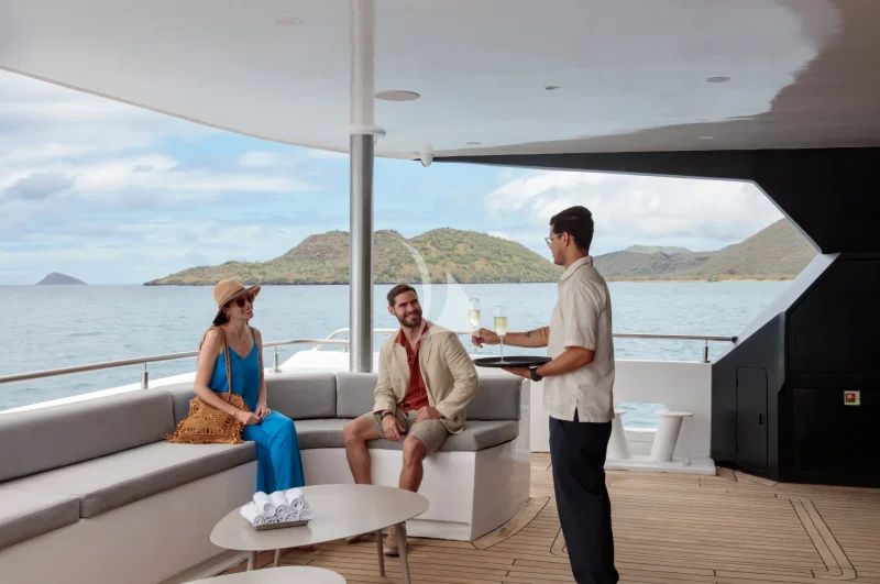 Main deck aft boarding lounge
