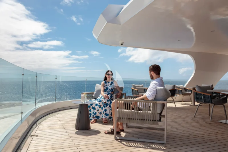 Sky deck lounge area