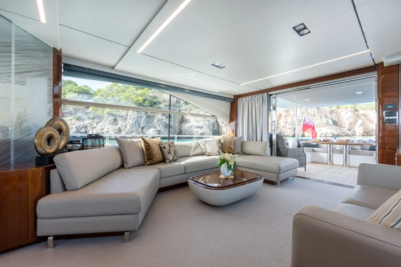 Main Salon Looking Aft 