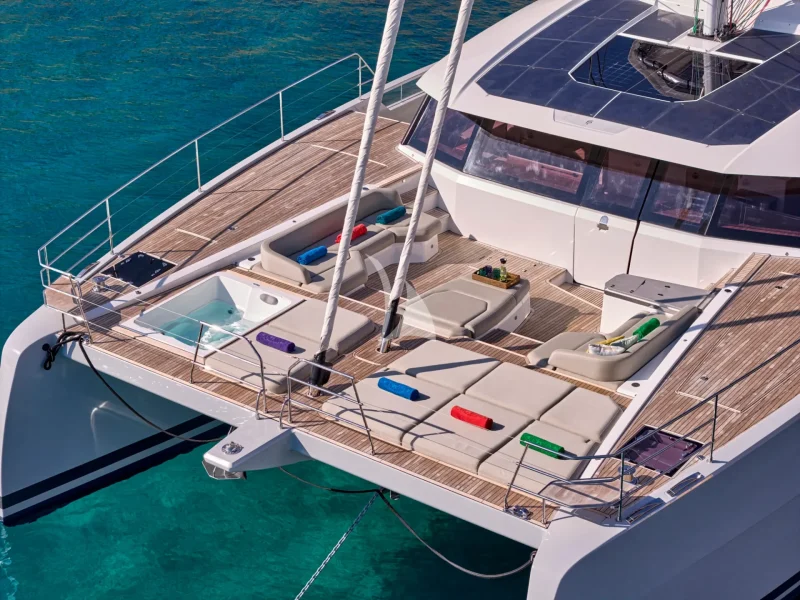 Arial view of fore deck
