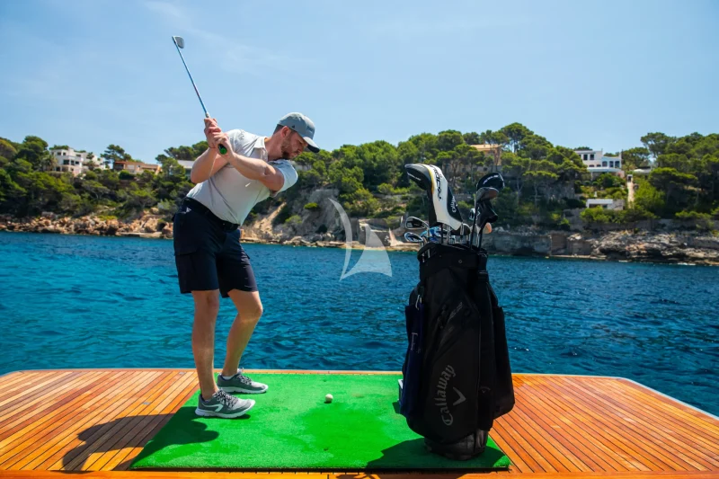 Golf on the Swim Platform
