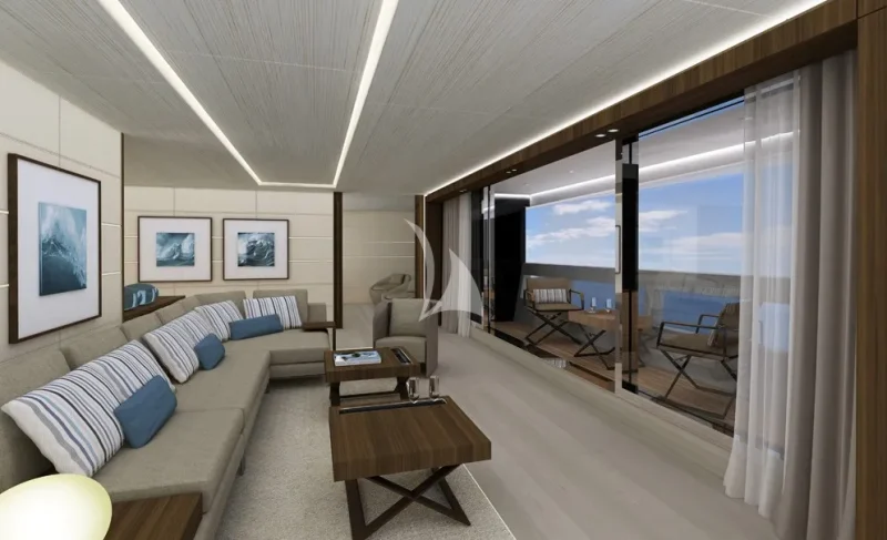 Master Suite Lounge with Balcony