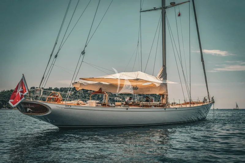 WHITEFIN at anchor