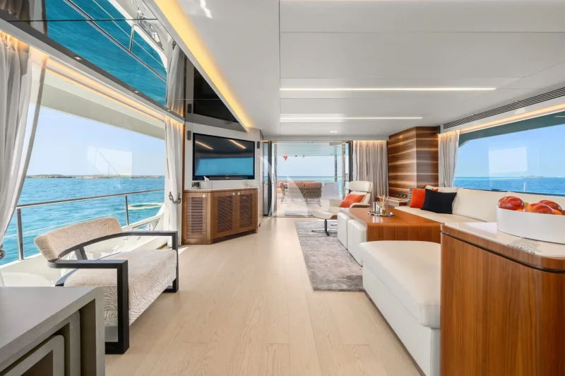 Main Salon looking aft