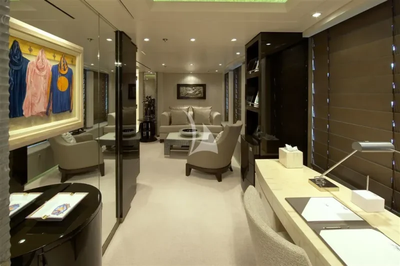 Master Stateroom Office & Lounge