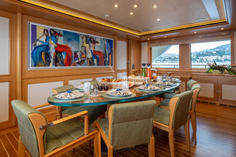 Main deck dining area