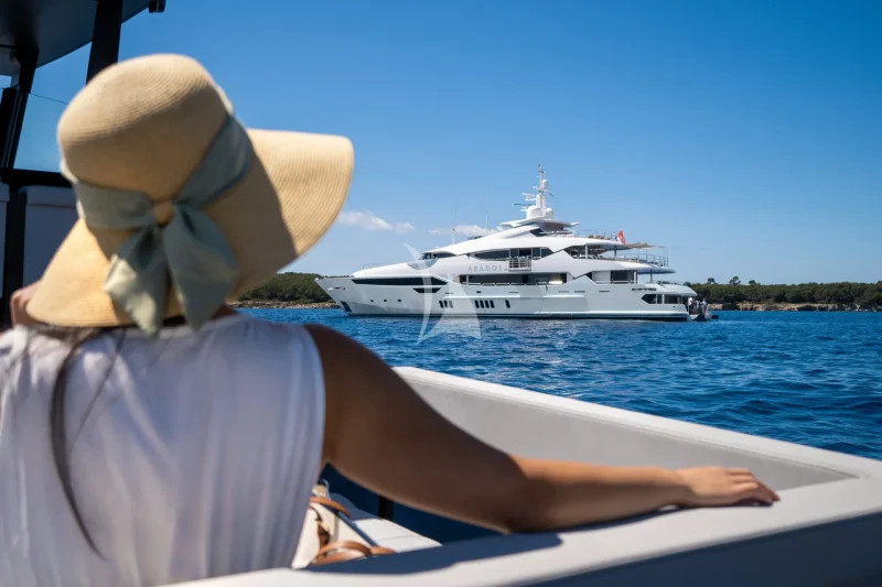 Pick up from shore with 13m chase boat