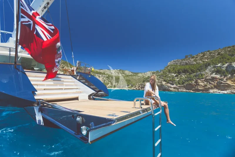 Large swim platform