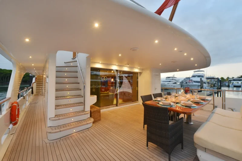 BELUGA | Aft Main Deck at dusk