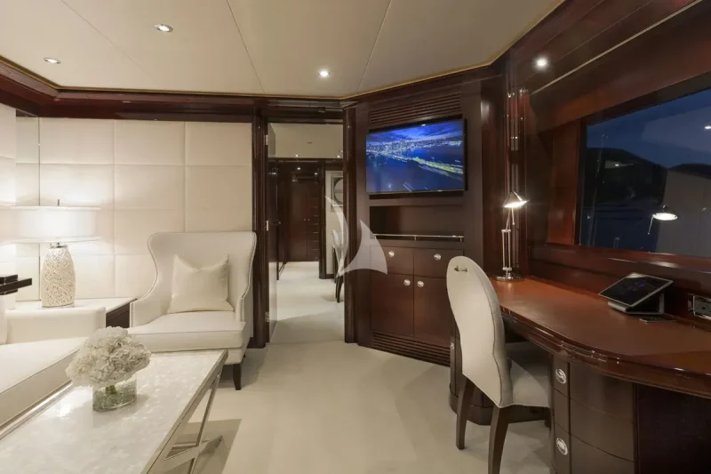 Master Suite Private Study at Entrance
