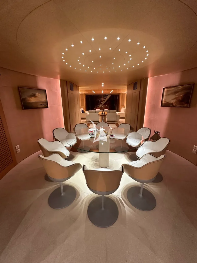 MY LUISA - MAIN DECK DINING AREA