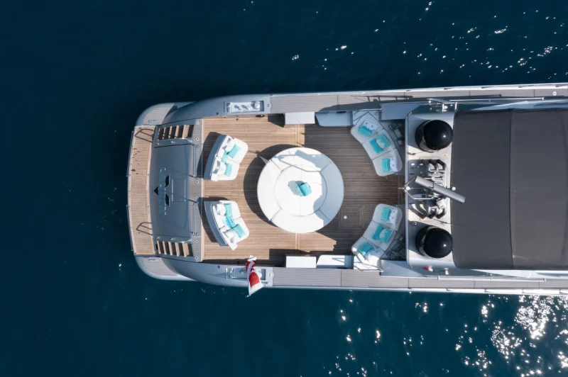M/Y LAUREN V Aft Sundeck
