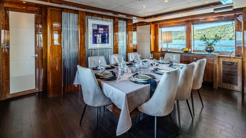 Arago Interior Dining Aft View 